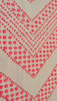 Jacquard Drapery Panel, Chevron, Geometric Embroidery