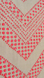 Jacquard Drapery Panel, Chevron, Geometric Embroidery