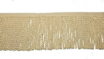 Conso Ivory, Natural 6" bullion fringe trim Drapery King Toronto