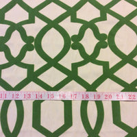 NEW! OR125 Flocked Emerald Lattice Cut Velvet By the Yard Home Decor Fabric