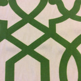 NEW! OR125 Flocked Emerald Lattice Cut Velvet By the Yard Home Decor Fabric