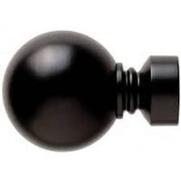 1  1/8 Diameter Single Curtain Rod and Hardware Set 66-120 Black (SALE ITEM)