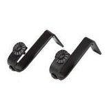 Ceiling Curtain Bracket -J- Bracket Black, 28mm / 1 1/8" diameter Rod (SET OF 2 )