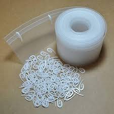 Plastic Shirring Hooks for Ripple Fold Curtains and Shirring Tapes