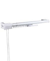 Design White Heavy Duty Traverse Rod (Left Open) 84 to 156"