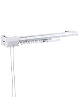 Rod Desyne Heavy Duty Traverse Rod Center Open 84-156 inch White (AMN-3111-841)