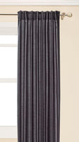 Ming Lined Back Tab/Pocket Top Curtain Panel - Black (104x95") It's In 2 Panels