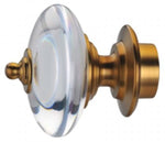 Regal Acrylic/Bronze Finials for 1 3/8" Curtain Rod~Pair LFN1