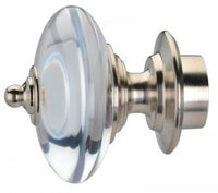 Regal Acrylic/Bronze Finials for 1 3/8" Curtain Rod~Pair LFN1