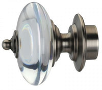Regal Acrylic/Bronze Finials for 1 3/8" Curtain Rod~Pair LFN1