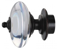 Regal Acrylic/Bronze Finials for 1 3/8" Curtain Rod~Pair LFN1
