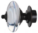 Regal Acrylic/Bronze Finials for 1 3/8" Curtain Rod~Pair LFN1