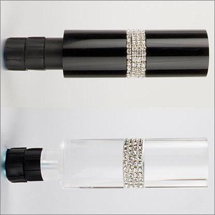 Marcy Crystal Pave Finial for 1 1/8" rod - Available in black or lucite