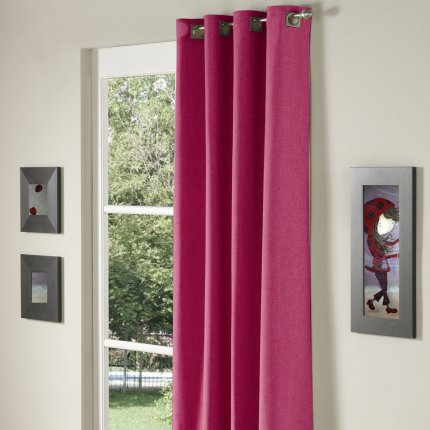 LJ Home Fashions paire de rideaux en 54x95" Magenta