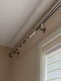 Channel Rod 120" Inch MANUAL CURTAIN Rod (1 3/8") 35mm 7 Colors "Rod"