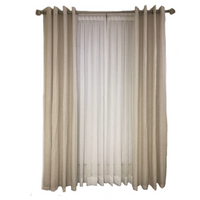 Faux Silk Extra Wide Taffeta Blackout Single Curtain Panel

