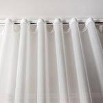 Ripple - Fold Curtains, White Sheer 185L Set Of 2
