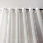 S - Fold Curtains, White Sheer 150W x 120L Each Panel