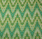 Waverly Williamsburg Bray Flamestitch Citron Green 100% LINEN Fabric By the Yard, 54" Fabric