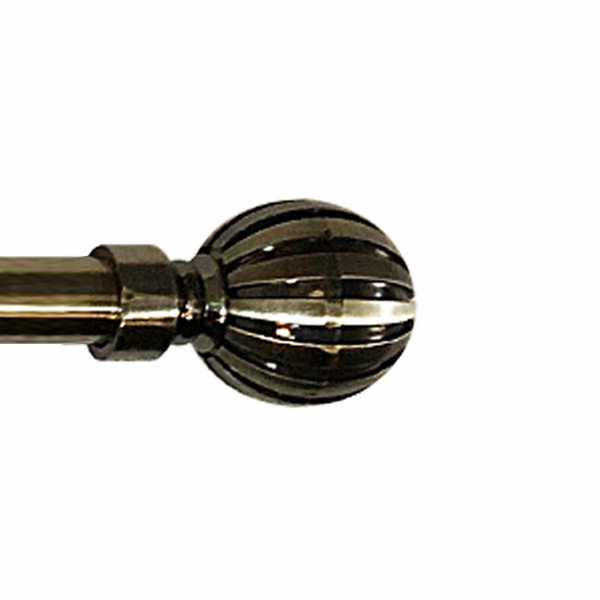 Ball Style 48 - 84" Antique Brass Rod Set 25mm
