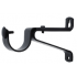 28mm curtain rod wall bracket Matte Black, Drapery King Toronto
