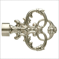 UFN4 Brushed Nickel for 1 1/8 rd Finial (Set of 2)