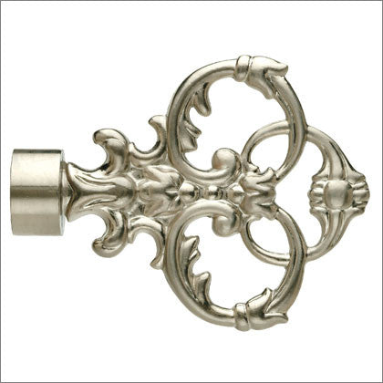 UFN4 Brushed Nickel for 1 1/8 rd Finial (Set of 2)