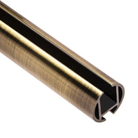 Channel Rod 96 Inch MANUAL CURTAIN Rod (1 3/8") 35mm 7 Colors "Rod" (Solid)