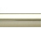 Brushed Nickel 6' X 1-1/8" Diameter Metal Curtain Rod  Item# URD6-NB